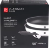 Набор PLATINUM CHOICE 3 предмета: сковороды 24см/26см + съемная ручка, нержавеющая сталь, Арт. SP-L2 - фото undefined