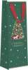 Пакет подарочный ПАКЕТИКО Рождественский вечер, премиум под бутылку, 12х38х10см, Арт. BLP - фото undefined