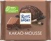 Шоколад молочный RITTER SPORT Какао-мусс с альпийским молоком и начинкой из какао, 100г - фото 0