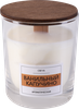 Свеча ароматическая HOMECLUB Ванильный капучино, в стакане с крышкой, деревянный фитиль - фото 1