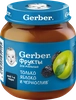 Пюре фруктовое GERBER Яблоко и чернослив, с 5 месяцев, 125г - фото 0