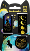 Закладки магнитные для книг MESHU Moon cat, софт-тач, фольга, 4шт - фото 0