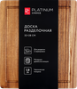 Доска разделочная PLATINUM CHOICE 32х28х1,9см, акация, Арт. AS-B1 - фото 1