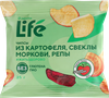 Чипсы овощные ЛЕНТА LIFE Хрустящие, картофель, свекла, морковь и репа, 25г - фото 0