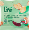 Чипсы овощные ЛЕНТА LIFE Хрустящие, картофель, свекла, морковь и репа, 25г - фото 0