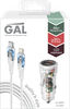 Набор автоаксессуаров GAL АЗУ type-C-USB PD 30W+QC3 и кабель type-C-8pin 3A 1м, Арт. UC-4597/CU-5377 - фото 0