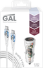 Набор автоаксессуаров GAL АЗУ type-C-USB PD 30W+QC3 и кабель type-C-type-C 3A 1м, Арт. UC-4597/CU-5375 - фото 0