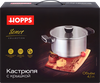 Кастрюля HOPPS Sonet, ручки soft-touch, нержавеющая сталь, 4.1л, Арт. HNSS-22 - фото 0