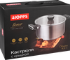 Кастрюля HOPPS Sonet, ручки soft-touch, нержавеющая сталь, 4.9л, Арт. HNSS-24 - фото 1