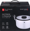Кастрюля PLATINUM CHOICE Smart Cook, нержавеющая сталь, силикон, 3.5л, Арт. LF-SS3 - фото undefined