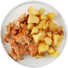 Шашлык куриный ЛЕНТА FRESH с запеченным картофелем, 280г - фото 1