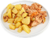 Шашлык куриный ЛЕНТА FRESH с запеченным картофелем, 280г - фото 0