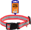 Ошейник PAW WOW синтетический светоотражающий 30-42см, черный - фото undefined