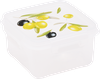 Контейнер для СВЧ 4 FAMILY Fresh олива, квадратный, 0.6л - фото 1