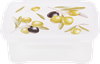 Контейнер для СВЧ ПОЛИМЕРБЫТ Fresh олива, прямоугольный, 0.75л - фото 0