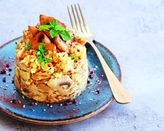Amore Cremosa: курица с грибами и яйцами