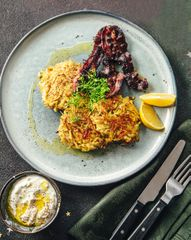 Хашбраун с&nbsp;беконом и&nbsp;сыром