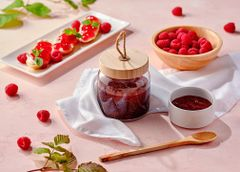 Быстрое варенье-желе из малины