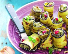 Грузинская закуска из баклажанов с орехами и чесноком