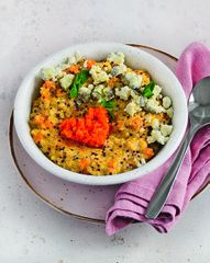 Каша из киноа с тыквой и&nbsp;козьим сыром