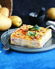 Картофель с сыром и беконом