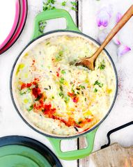 Картофельное пюре с&nbsp;печеными овощами