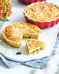 Летние мини-киши с зеленым луком