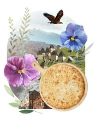 Осетинский пирог с фасолью