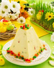 Пасха с заварным кремом, цукатами и&nbsp;апельсиновой цедрой
