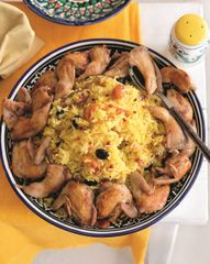 Персидский плов с перепелками и сухофруктами