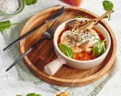 Запеченное рагу из рыбы с овощами