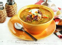 Рассольник постный с грибами