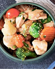 Стир-фрай из курицы с замороженными овощами