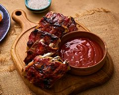 Свиные ребра BBQ с домашним кетчупом