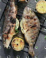 Сибас и дорада, запеченные с лимоном