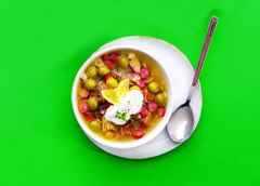 Сборная мясная солянка с краковской колбасой