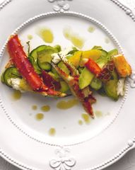 Салат с крабом и апельсинами