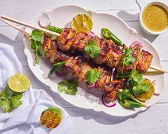 Шашлык из индейки с кокосовым соусом-маринадом