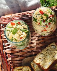 Табуле из булгура с овощами и кинзой
