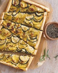 Тарт с картофелем и цукини