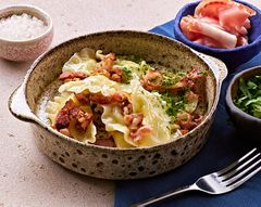 Вареники с картофелем и беконом
