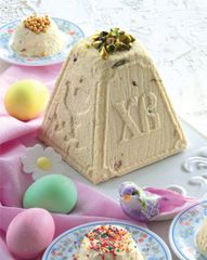 Заварная пасха с орехами