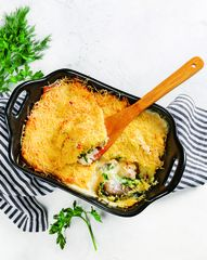 Запеченный хек в&nbsp;сливках