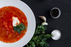 Борщ с фасолью и грибами