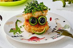 Картофельно-куриные оладьи