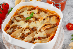 Макароны ракушки с фаршем