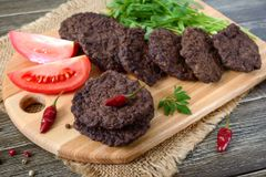 Котлеты из говяжьей печёнки