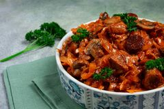 Бигус из свежей капусты с мясом