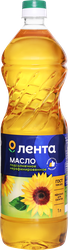 Масло подсолнечное ЛЕНТА нерафинированное 1-й сорт, 1л