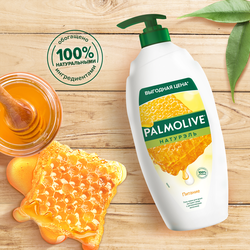 Гель-крем для душа PALMOLIVE Натурэль Питание Мед и увлажняющее молочко, 750мл